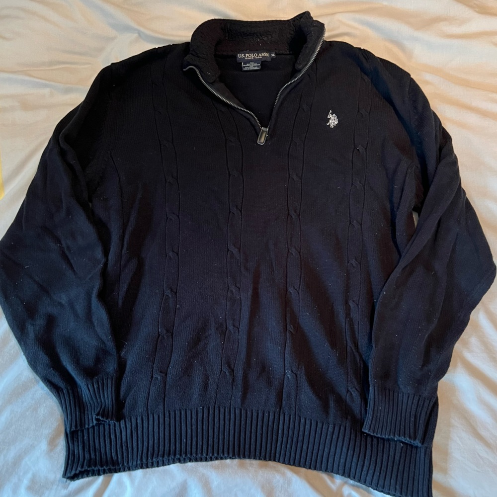 U.S Polo Black Sweater